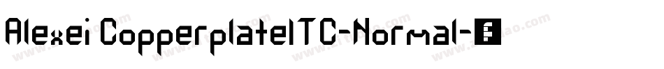 Alexei CopperplateITC-Normal字体转换